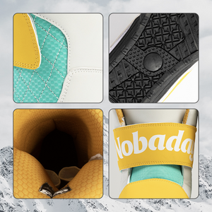 Bottes de neige Nobaday pour enfants, jaune menthe