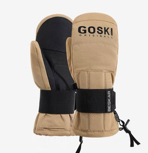 Goski Mittens With Wrist Pads Black