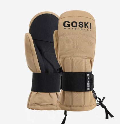 Goski Mittens With Wrist Pads Black