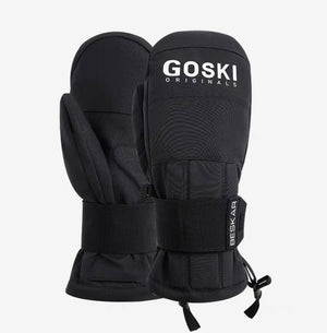 Goski Mittens With Wrist Pads Black