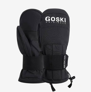 Goski Mittens With Wrist Pads Black
