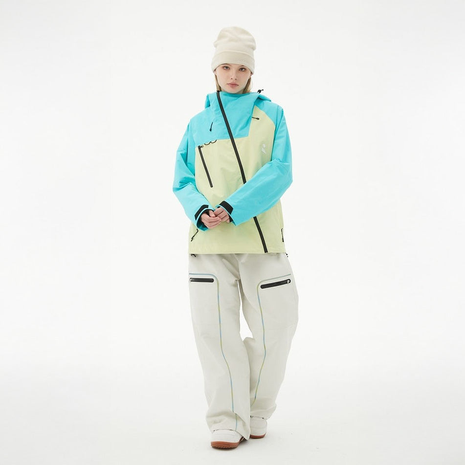 Veste de neige RandomPow FREESTYLE SERIES jaune et bleu