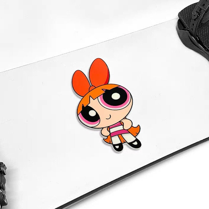 Gee Snowboards × The Powerpuff Girls Stomp Pad — Blossom on a snowboard