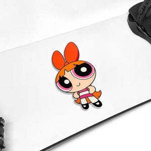Gee Snowboards × The Powerpuff Girls Stomp Pad — Blossom on a snowboard