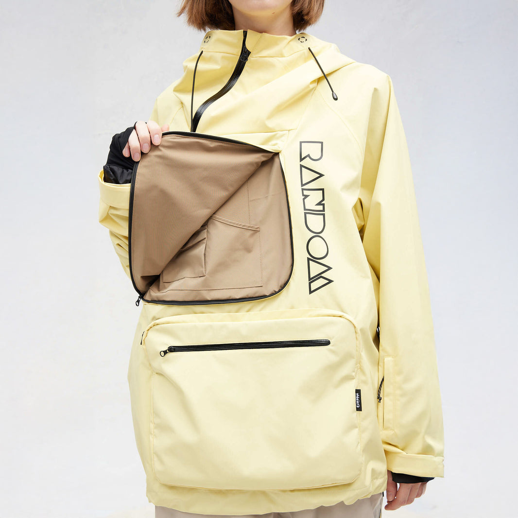 Randompow Pullover Hooded Unisex Snow Jacket - Unisex