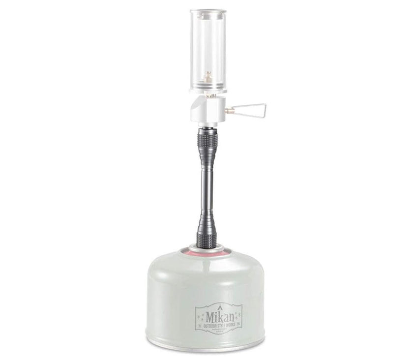 Campingmoon Lantern Pole Extender Z27 – black anodized aluminum rod with EN417 Lindal valve threads