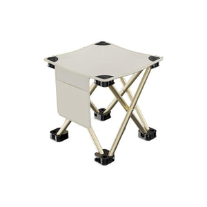 Outdoor Picnic Foldable Stool Camping Chair- White【Borderline Selection】