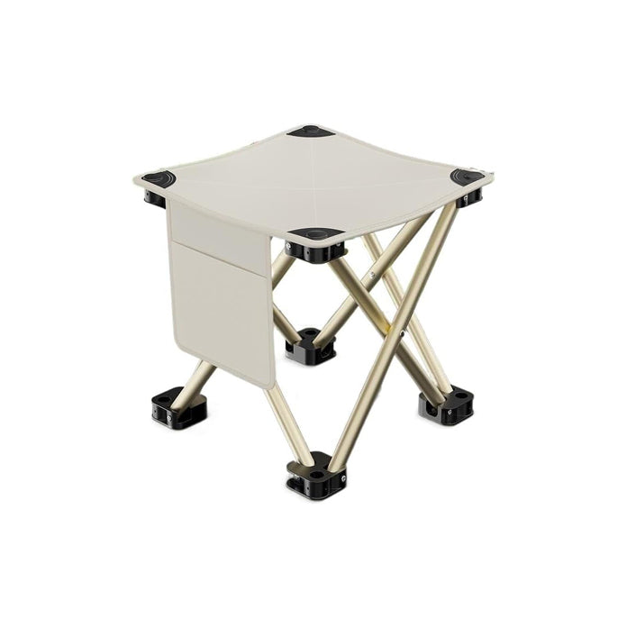 Outdoor Picnic Foldable Stool Camping Chair- White【Borderline Selection】