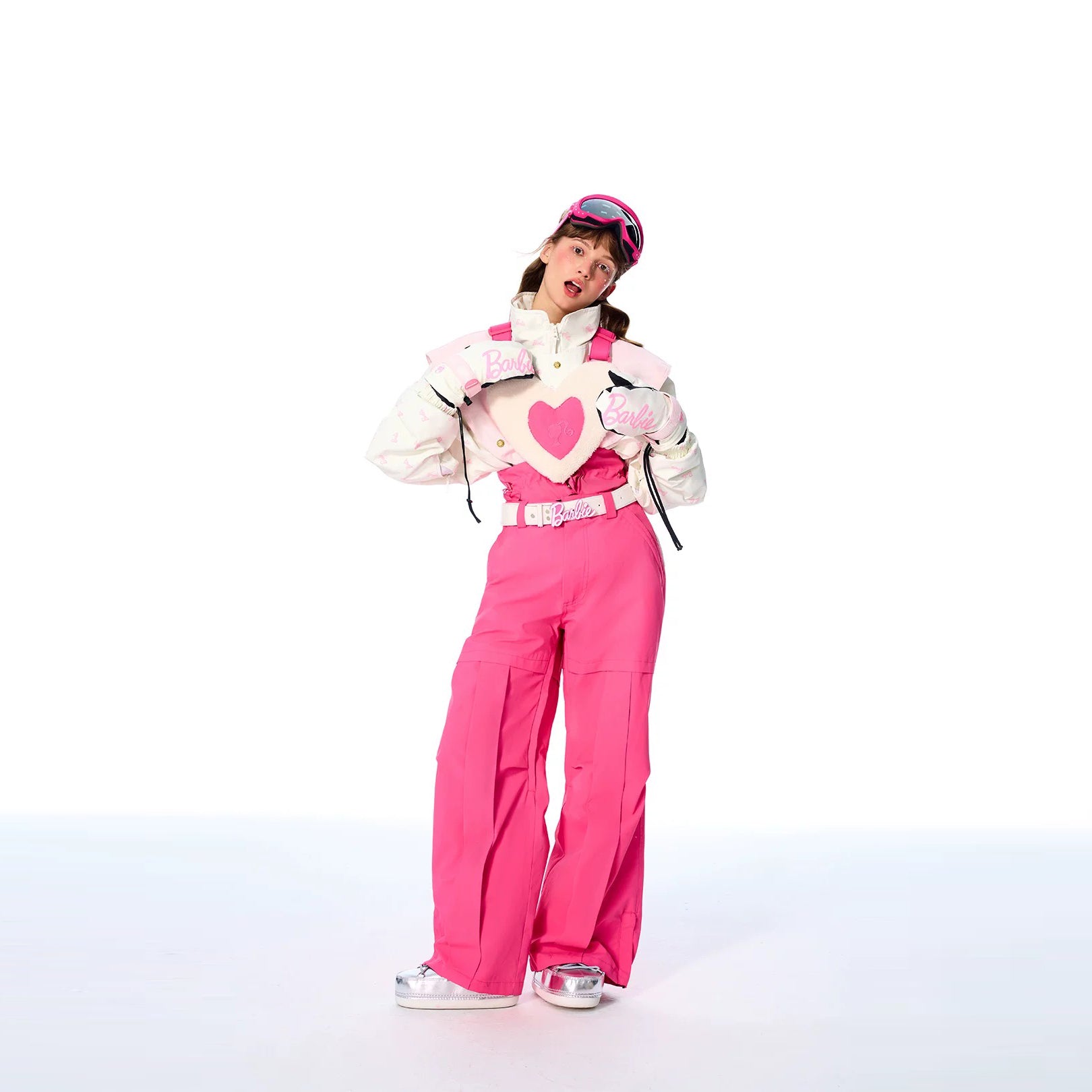 BCG Barbie Limited Edition Pink Heart Ski Jacket