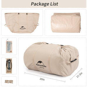 Naturehike Gen Air 12 Cotton Inflatable Tent Khaki