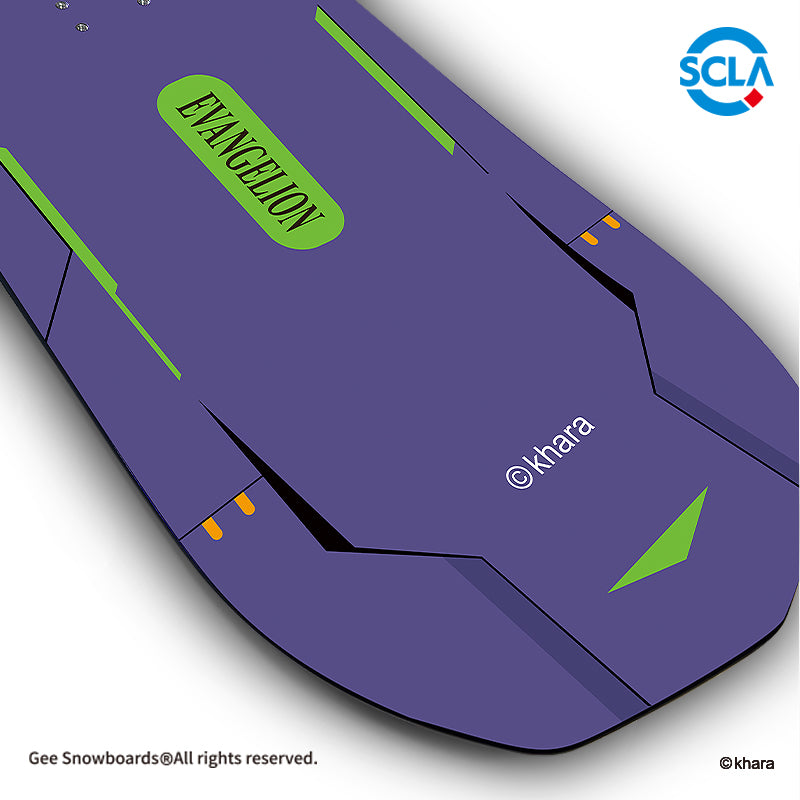 Gee Snowboards × Evangelion Unit-01 Snowboard — official product image