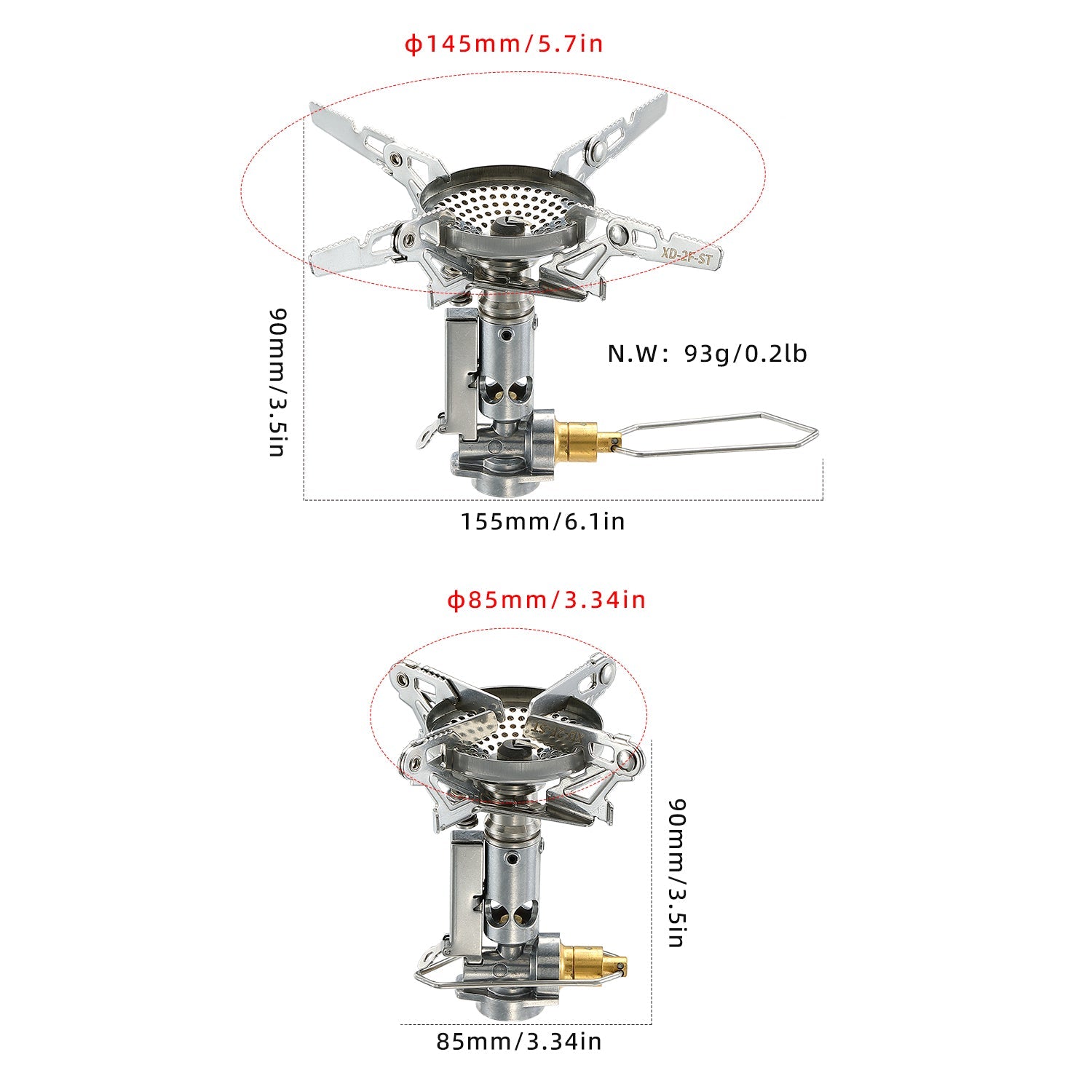 Camping Moon XD-2F Portable Camping Gas Stove  2026