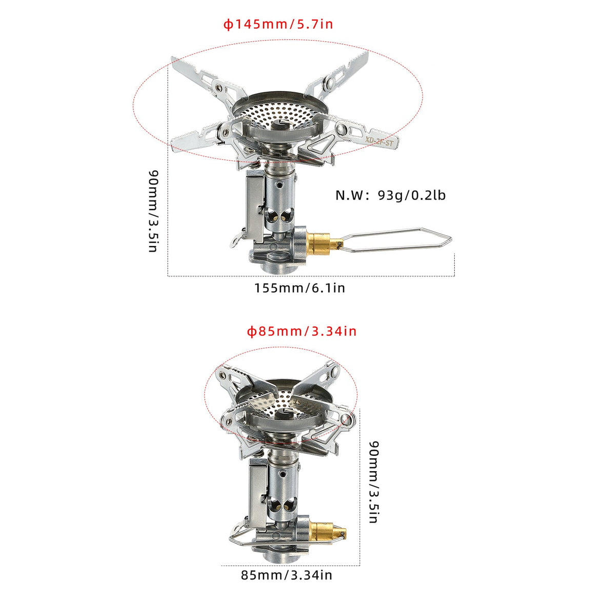 Camping Moon XD-2F Portable Camping Gas Stove  2026