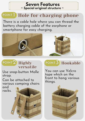 Campingmoon Chair Pocket BG-1212