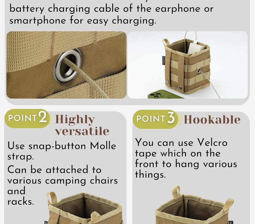 Campingmoon Chair Pocket BG-1212