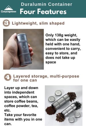 Campingmoon Coffee Beans Case CC-50-H