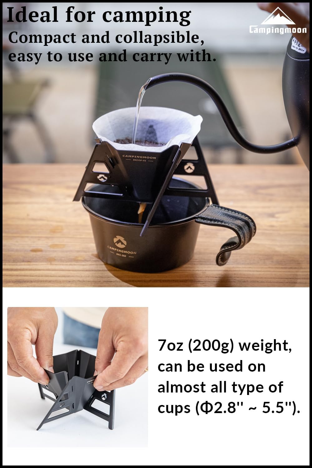 Campingmoon Black Dripper BKCOF-01