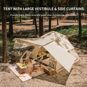 Naturehike Upf 50+ Ango Pop Up Tent For 4 Men (With Hall Pole)