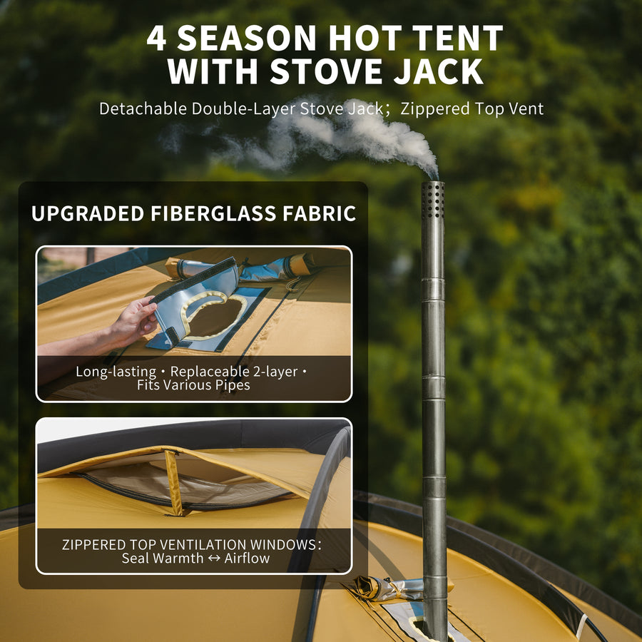 Naturehike Dune™ 10.9 Pro 4-Person Hot Tent (2026)