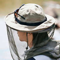 Naturehike Outdoor Anti-Mosquito Fisherman  Hat - Khaki