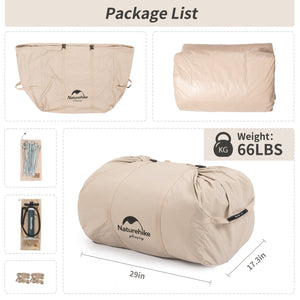 Naturehike Gen Air 12 Cotton Inflatable Tent Khaki