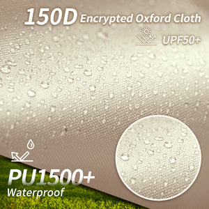 Naturehike Girder Shelter Tarp With 2 Poles Khaki