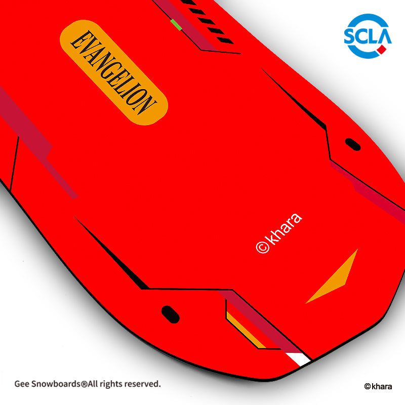 Gee Snowboards × Evangelion Unit-02 Snowboard — official product image