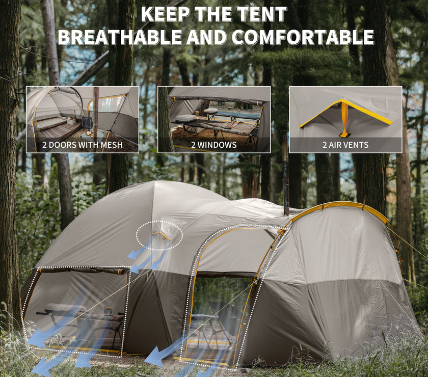 Naturehike Kota 6 Tent Light Brownish Gray