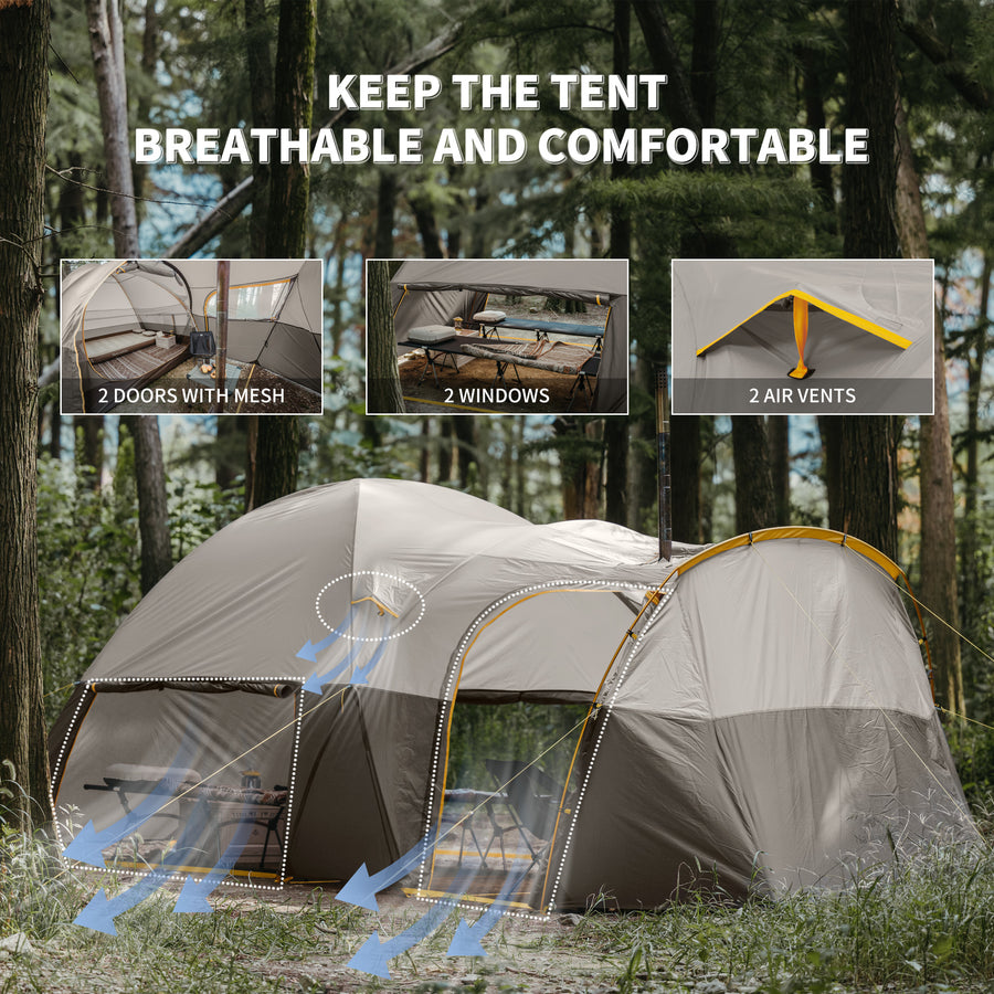 Naturehike Kota 6 Tent Light Brownish Gray (2026)
