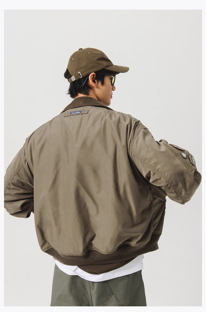 Blue Vintage Flight Jacket