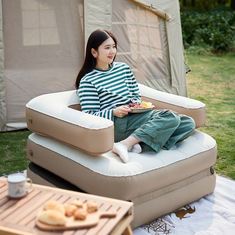 Naturehike SF02-TPU Outdoor Inflatable Single Sofa Khaki