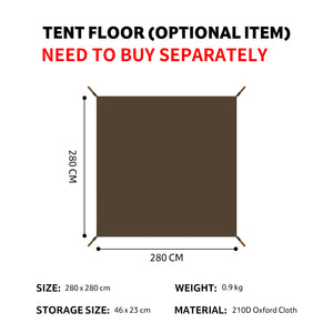 Tent mat for Naturehike cloud boundar canopy