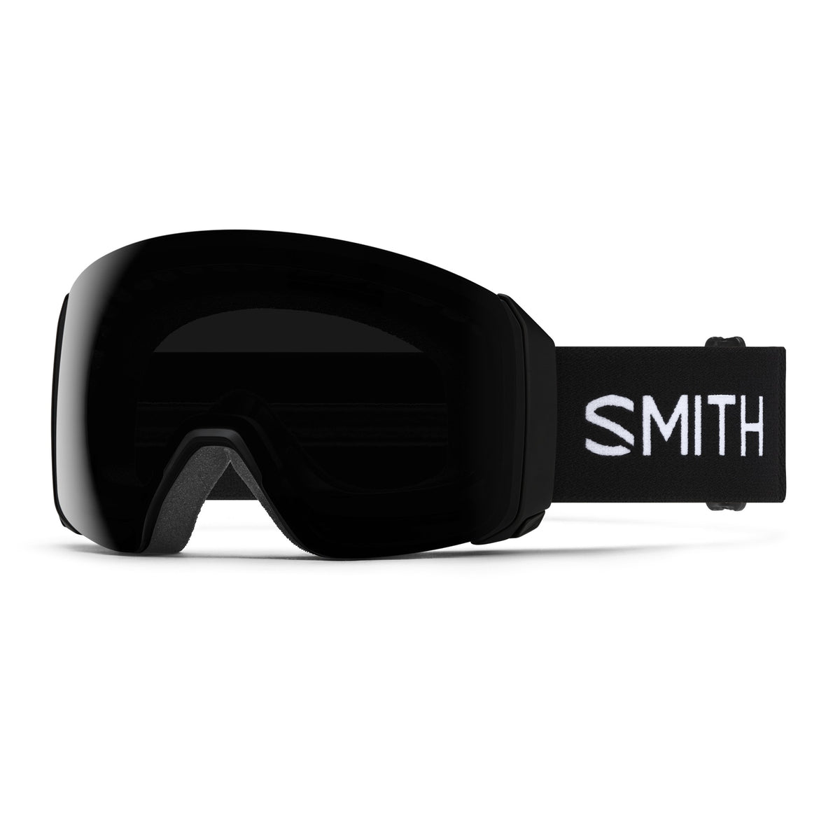 Smith 4D MAG XL Low Bridge Fit Ski & Snowboard Goggles in Black + ChromaPop™ Sun Black — 3q (official Smith product image)