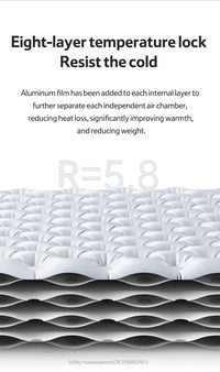 Naturehike Tuye 5.8 Ultra Light Inflatable Mummy Sleeping Pad Carbon Silver
