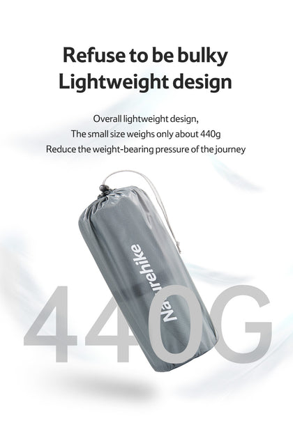 Naturehike Tuye 5.8 Ultra Light Inflatable Mummy Sleeping Pad Carbon Silver