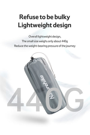Naturehike Tuye 5.8 Ultra Light Inflatable Mummy Sleeping Pad Carbon Silver