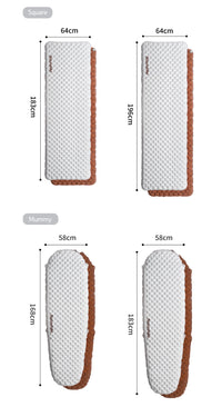 Naturehike Tuye 5.8 Ultra Light Inflatable Mummy Sleeping Pad Carbon Silver
