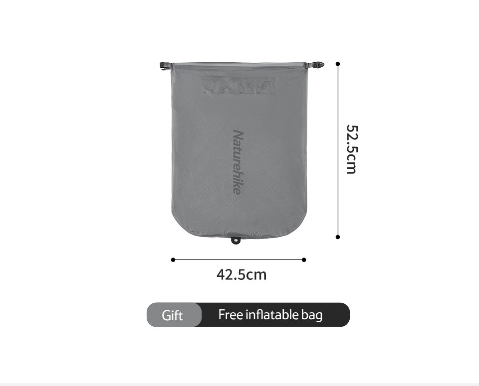 Naturehike Tuye 5.8 Ultra Light Inflatable Mummy Sleeping Pad Carbon Silver