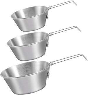 Ensemble de 3 tasses Sierra de camping en acier inoxydable【Sélection limite】