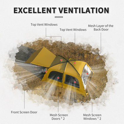 Naturehike Dune 10.9 One Bedroom One Room Tent With Stack Nozzle