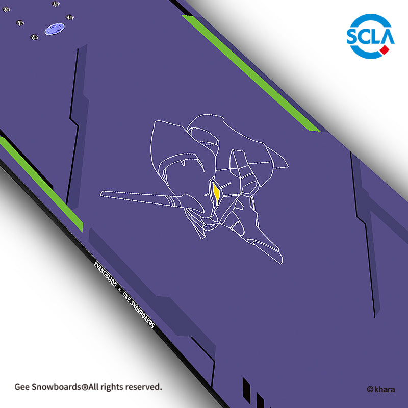 Gee Snowboards × Evangelion Unit-01 Snowboard — official product image