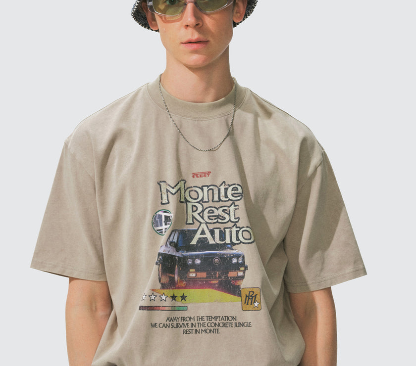 Monterest Vintage Graphic Cotton T-shirt