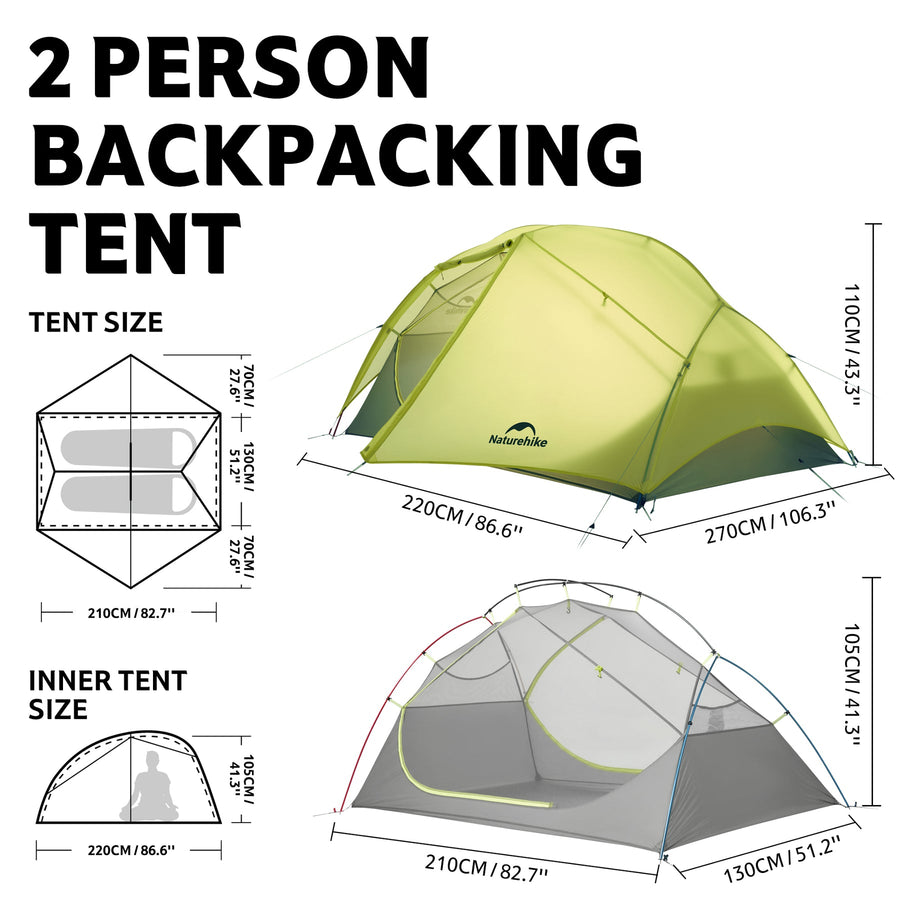 Naturehike Star River™ EXT 2-Person Ultralight Backpacking Tent (2026)