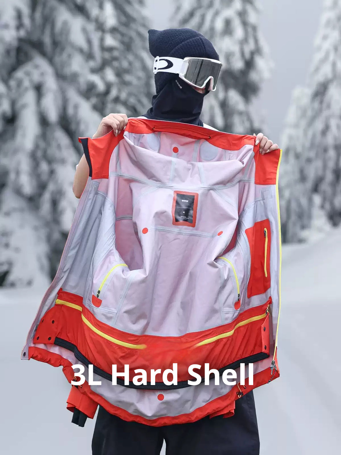 YEYEPOP Pop Lemon Koi 3L Hardshell Snowboard Jacket - Unisex