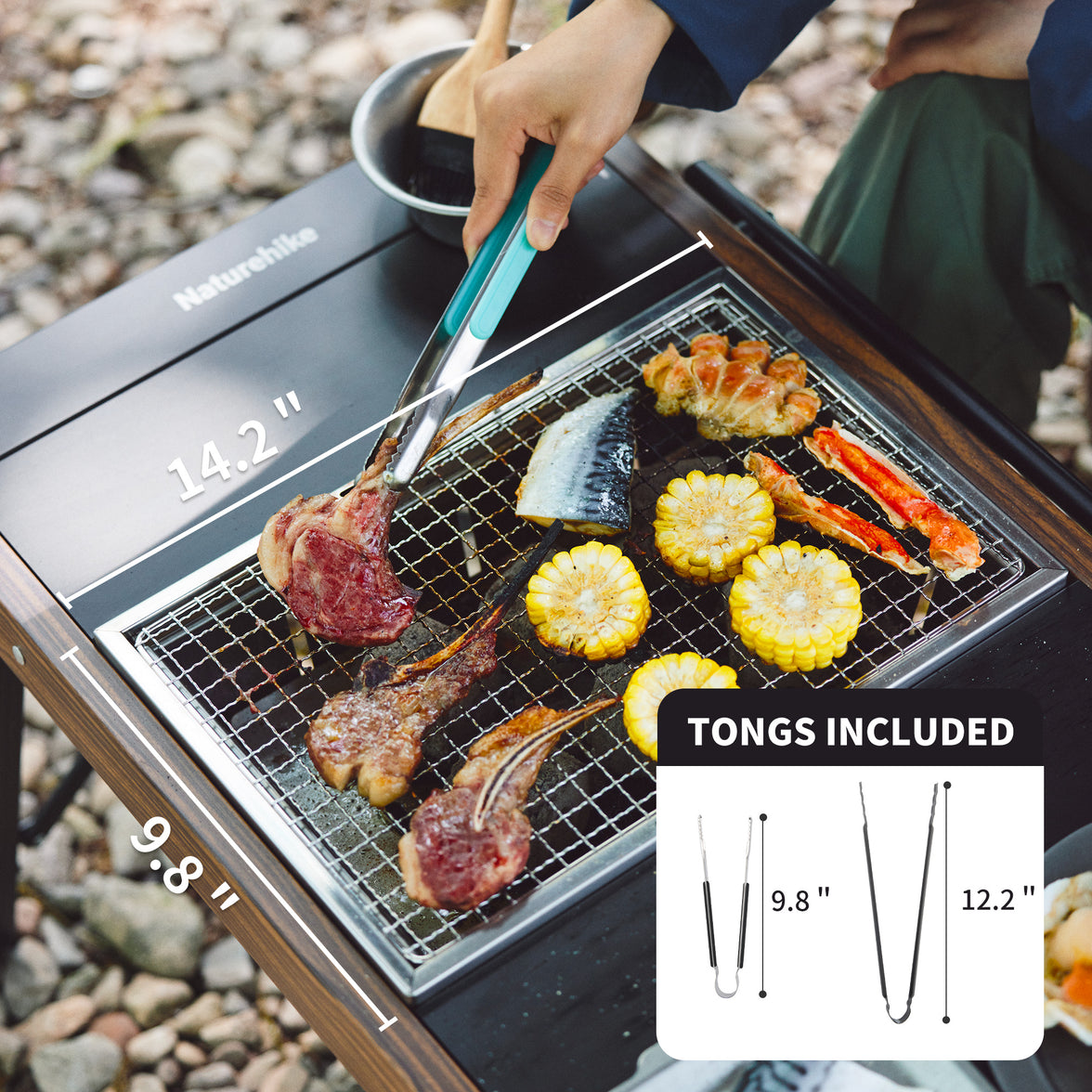 Naturehike Stainless Steel Folding Grill One-Unit (IGT Compatiable)