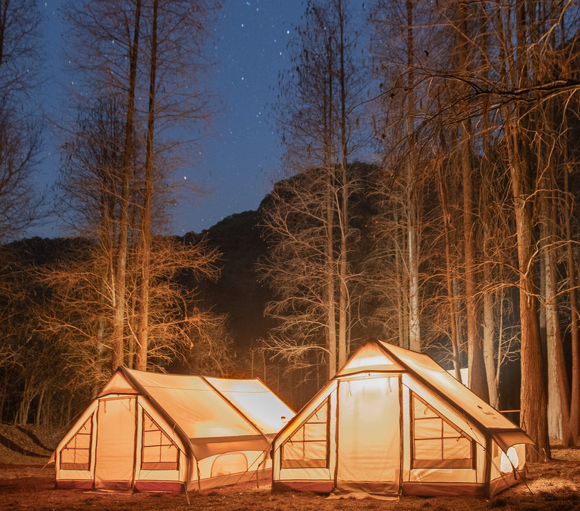 Naturehike Gen Air 12 Cotton Inflatable Tent Khaki