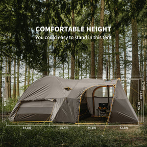 Naturehike Kota 6 Tent Light Brownish Gray