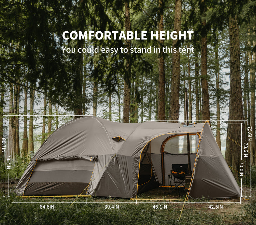 Naturehike Kota 6 Tent Light Brownish Gray