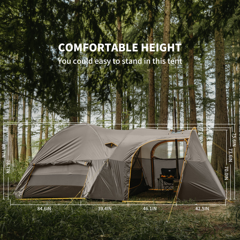 Naturehike Kota 6 Tent Light Brownish Gray
