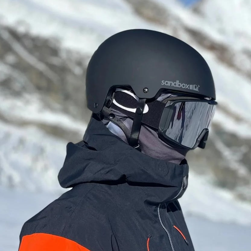 Sandbox Black Icon Snow Helmet